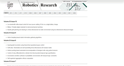 Desktop Screenshot of ijrr.org